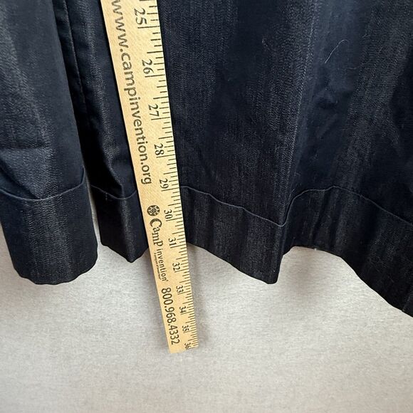 Express Y2K Navy Sailor Pants 6 Flare Leg  Stretch Nautical Office (minor flaw) - Picture 6 of 9